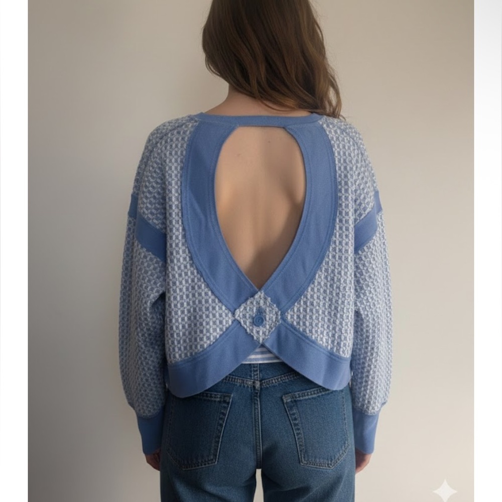 FP Movement by Free People Blue Knit Sweater - Picture 2 of 9